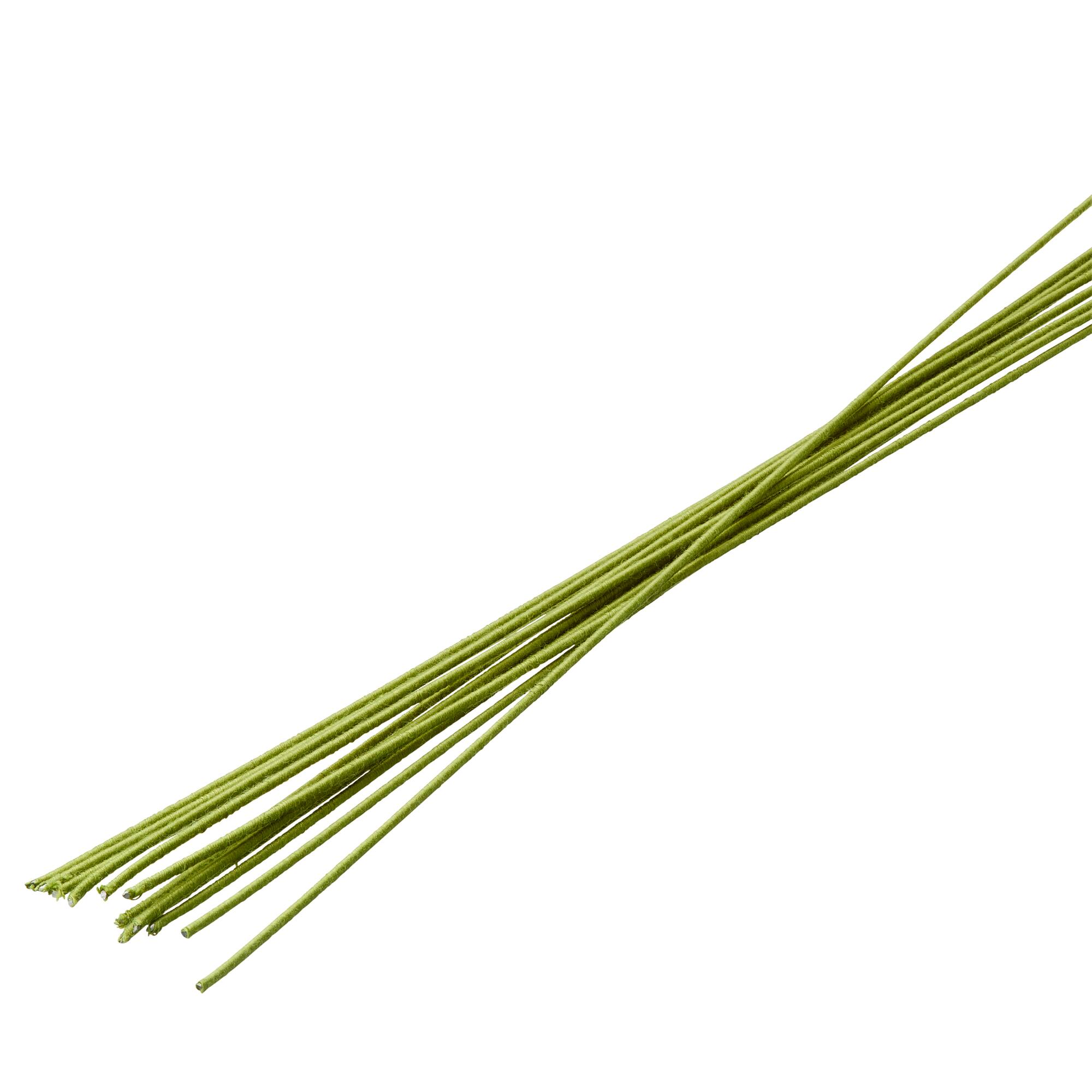 12 Pack: Green Cloth Stem Wire by Ashland®